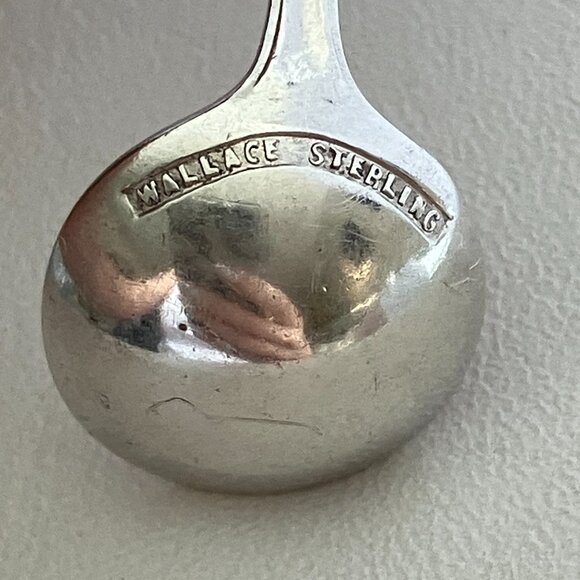 Vintage Wallace Sterling salt spon. - Picture 6 of 8